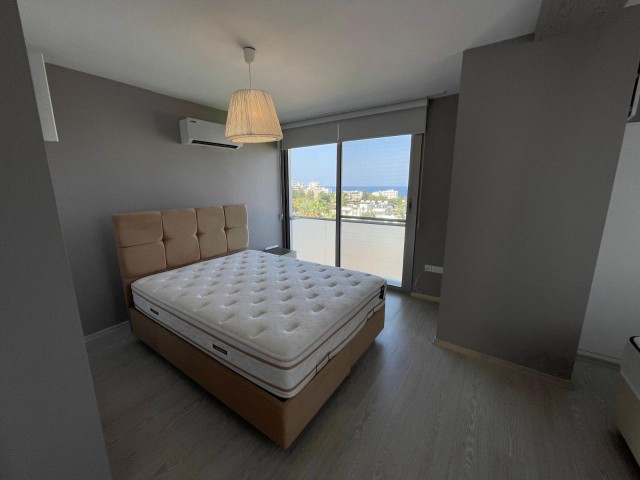 Fully Furnished 3+1 Duplex Penthouse Flat for Sale in Kyrenia Center with Mountain Sea View