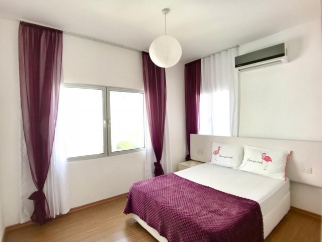 3+1 fully furnished flat for sale in Kyrenia Center. IN THE SITE WITH POOL