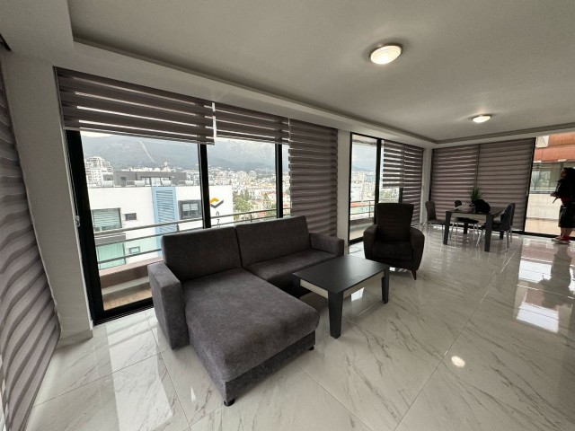 3+1 FULLY FURNISHED FLAT PENTHOUSE FOR RENT IN KYRENIA CENTER