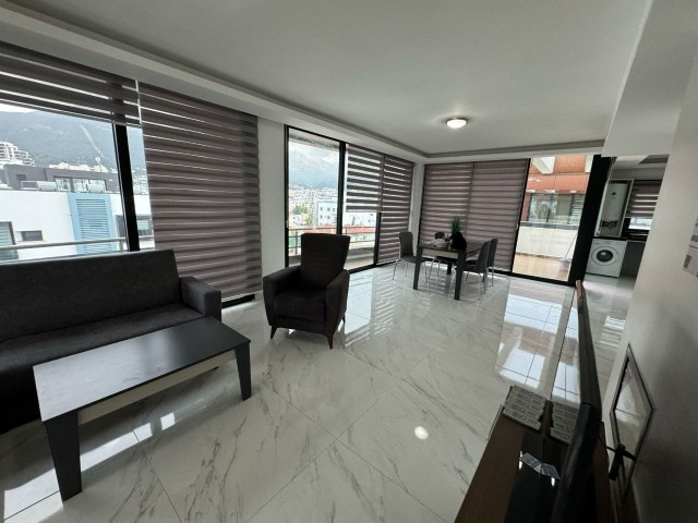 3+1 FULLY FURNISHED FLAT PENTHOUSE FOR RENT IN KYRENIA CENTER