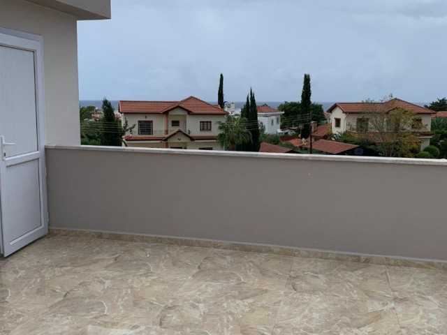 2+1 Penthouse Flat for Sale in Alsancak, Detached Style, with Sea View