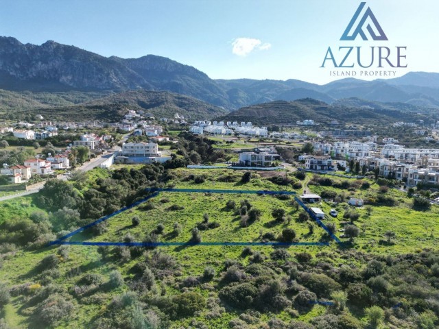 Land with mountain and sea views for sale in Alsancak