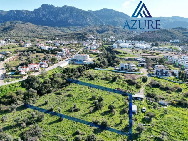 Land with mountain and sea views for sale in Alsancak