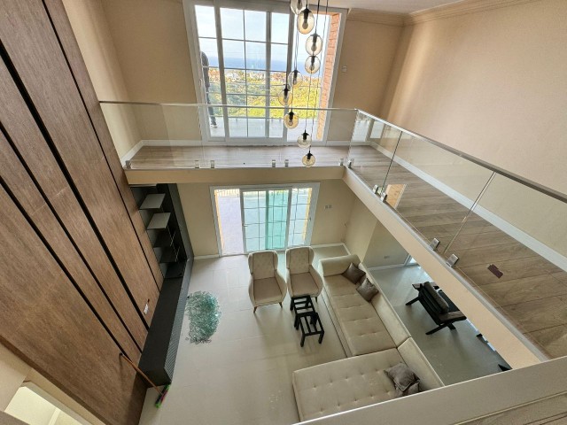 5+2 TRIPLEX VILLA WITH PANORAMIC VIEW FOR SALE IN ÇATALKÖY