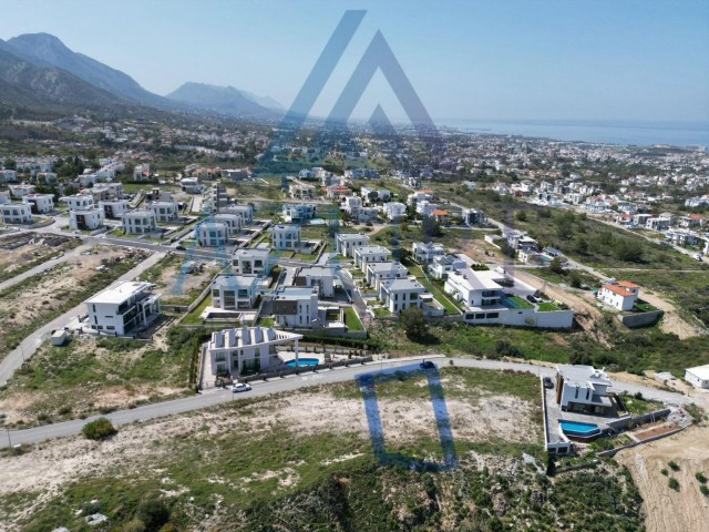 Plot for sale with magnificent mountain and sea views in Çatalköy