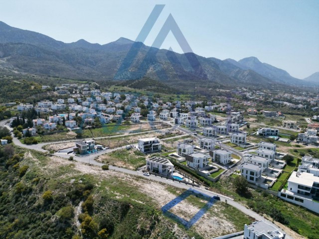 Plot for sale with magnificent mountain and sea views in Çatalköy