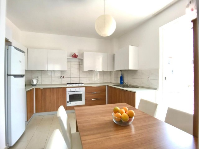 138 M2 3+1 FULLY FURNISHED FLAT FOR SALE IN KYRENIA CENTER, IN A SITE WITH POOL