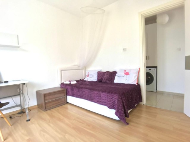 138 M2 3+1 FULLY FURNISHED FLAT FOR SALE IN KYRENIA CENTER, IN A SITE WITH POOL