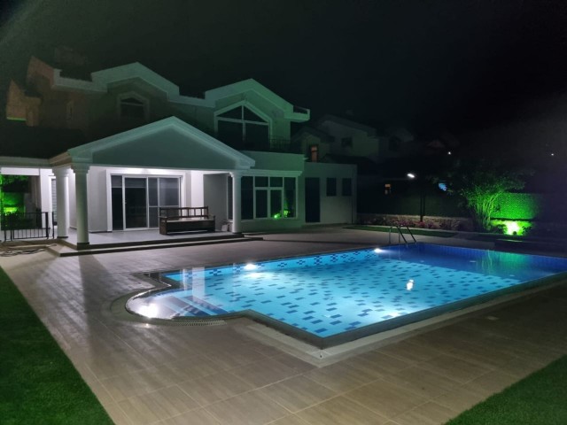 3+1 villa with private pool for rent in Çatalköy, Cratos hotel area