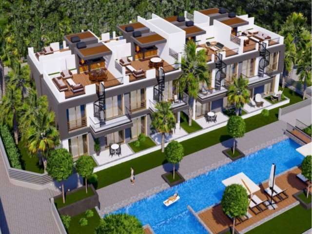 Penthouse zum Verkauf in Kyrenia Lapta mit 120 Monaten / null Zinsen
