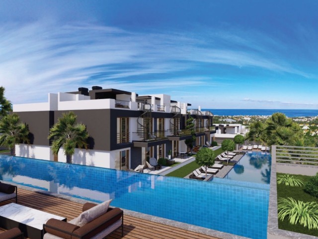 Girne Lapta, 120 Ay Sıfır Faizli Satılık Penthouse 219.500 STG / +905338202346