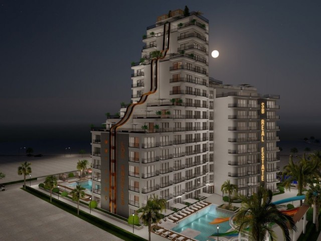 Seafront Premium Complex in Project Phase in Lefke Gaziveren (1+0; 1+1; 2+1) Prices Starting from 60,000 STG!