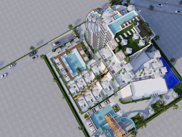 Seafront Premium Complex in Project Phase in Lefke Gaziveren (1+0; 1+1; 2+1) Prices Starting from 60,000 STG!