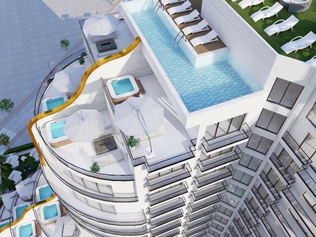 Seafront Premium Complex in Project Phase in Lefke Gaziveren (1+0; 1+1; 2+1) Prices Starting from 60,000 STG!
