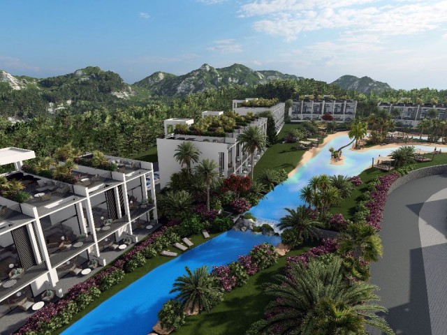 Girne Esentepe de  Proje Aşamasında Denize Sıfır Premium Hawaii Kompleks  (Studio /2+1 / Villa) 165.000 STG'den Başlayan Kampanya Fiyatları ! /  +905338202346