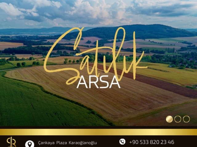 Land Ready for Sale in Kyrenia Karaağaç Region - 16.2 Decares - 35% Zoning 1.760.000STG / +90 533 820 23 46