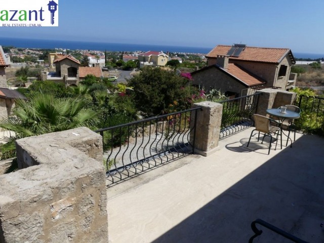 FOR RENT, LUXURY 3 BEDROOM, STONEHOUSE WITH POOL IN KARSIYAKA.