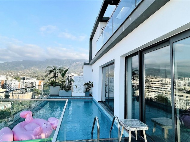 LUXURY PENTHOUSE WITH PRIVATE POOL  IN KYRENIA CENTER