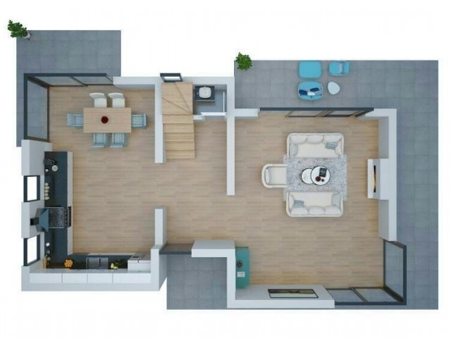 3 BEDROOM LUXURY VİLLA WITH PRİVATESWIMMING POOL IN ALSANCAK.