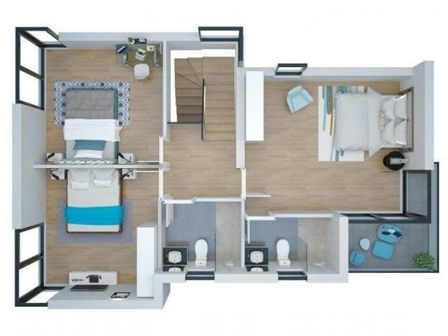 3 BEDROOM LUXURY VİLLA WITH PRİVATESWIMMING POOL IN ALSANCAK.