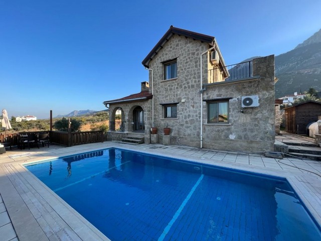 PERFECT STONE HOUSE WITH SEA AND MOUNTAIN VIEW IN KYRENIA KARSIYAKA