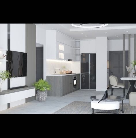 Penthouse-Wohnung in der Projektphase hinter Citymall im Zentrum von Famagusta