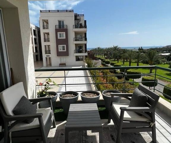 3+1 flat with sea view for sale in a seaside project in Bafra