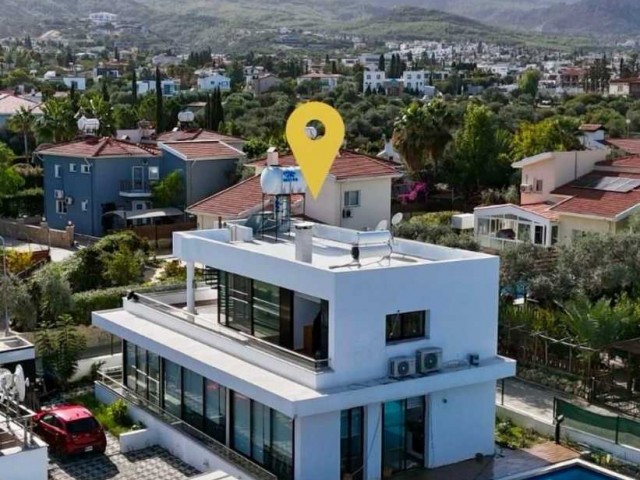 3+1 Villa mit Pool zum Verkauf in Kyrenia Ozanköy