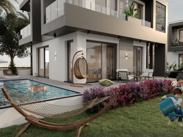 4+1 VILLAS FOR SALE FROM THE PROJECT IN GIRNE ÇATALKÖY...