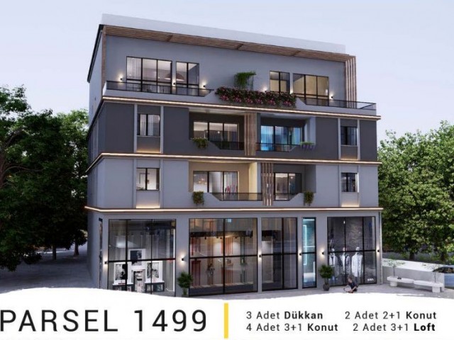 FLATS FOR SALE FROM THE PROJECT IN KYRENIA CENTER.