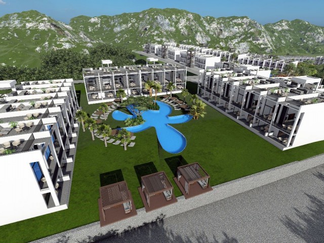 PENTHOUSE FOR SALE FROM THE PROJECT IN ESENTEPE, GİRNE