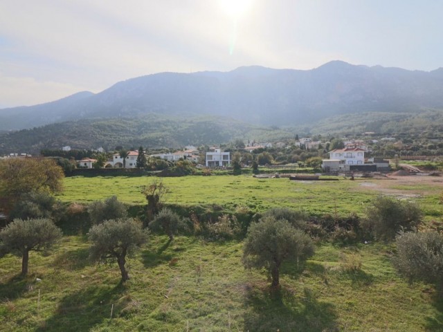 Geniş çatı terasına ve nefes kesici dağ ve deniz manzarasına sahip lüks daire