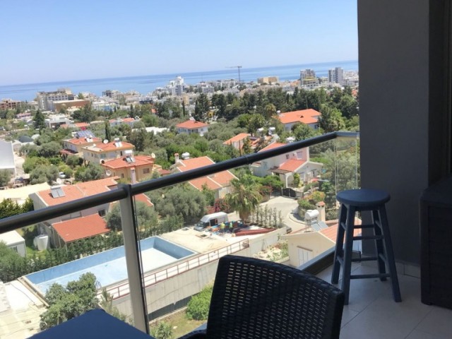 Muhteşem deniz ve dağ manzaralı 2+1 eşyalı residence