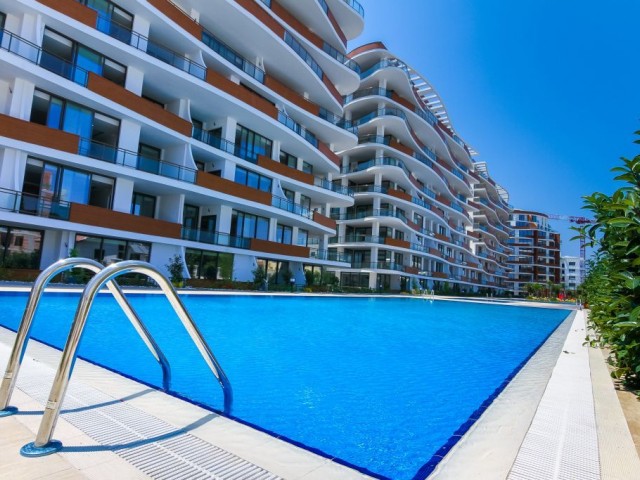 Feo Elegance'da ful eşyalı ortak havuzlu site içi güvenlikli 2+1 residence