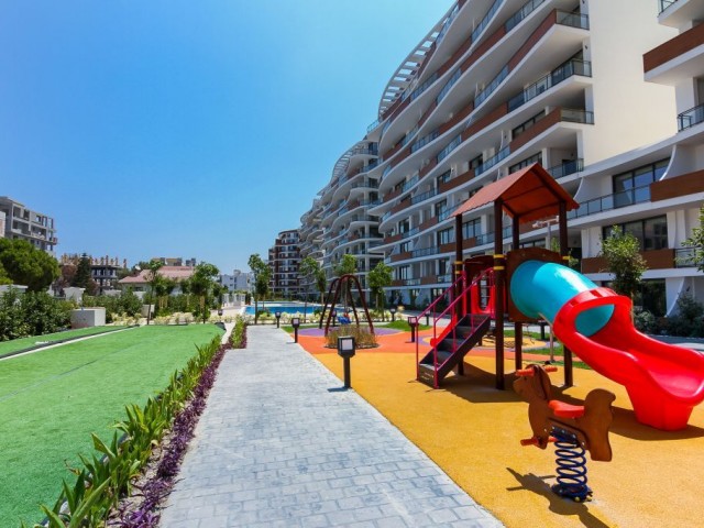 Feo Elegance'da ful eşyalı ortak havuzlu site içi güvenlikli 2+1 residence