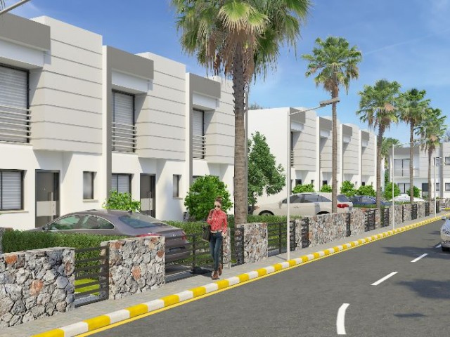 2 + 1 and 3 + 1 apartments with gardens that are about to end in Kyrenia Alsancak ** 