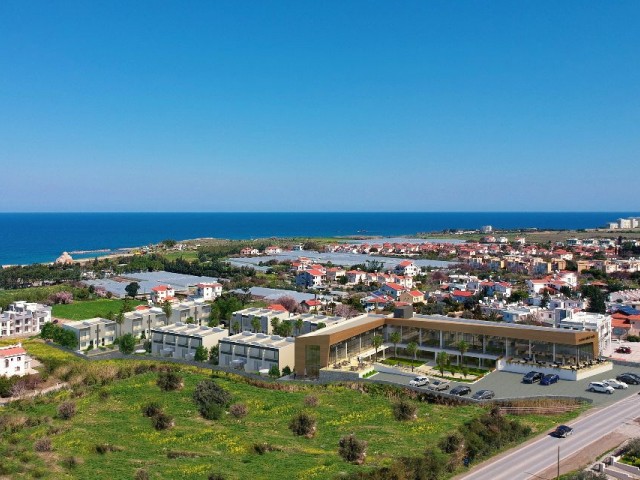 2+1 und 3+1 Wohnungen mit Garten, der in Kyrenia Alsancakta fast fertig ist ** 