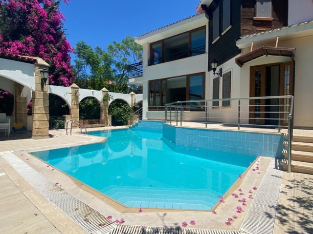 Girne Bellapais 4+1 Villa For Rent With Private Pool and Fireplace