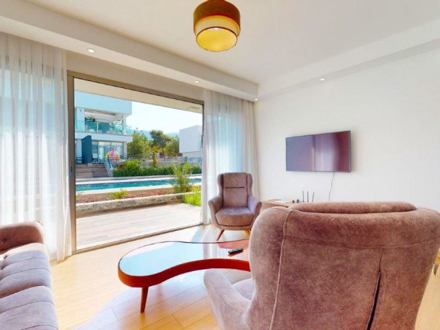 GİRNE ALSANSAK BÖLGESİNDE LÜKS EŞYALI SIFIR 2+1 PENTHOUSE DAİRE