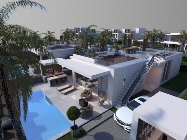  اسنتپه با طراحی مدرن3 + 1 خانه ییلاقی, منظره کوه و دریا با شکوه
