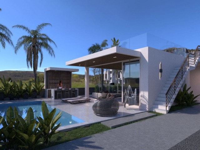 Esentepe 3+1 villas with sea and mountain views new project of ESTA Construction