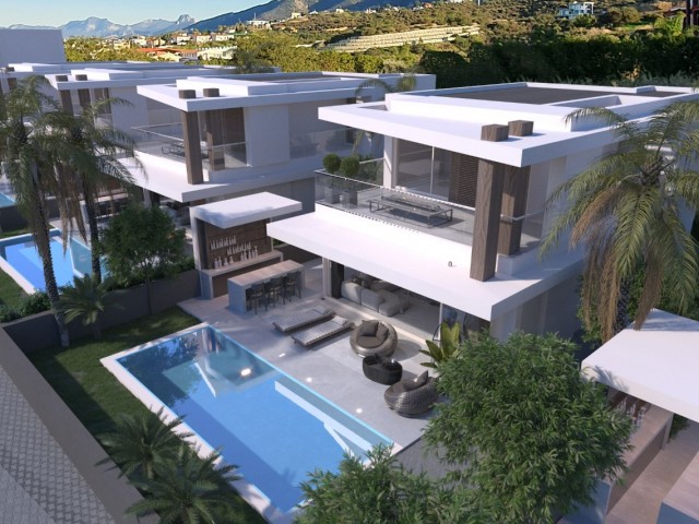 Esentepe 3+1 villas with sea and mountain views new project of ESTA Construction