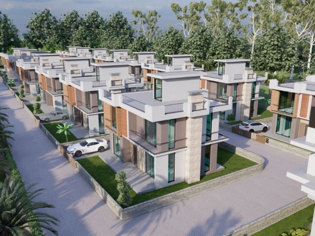 yeni site,plaja 600 metre mesafede,Dağ & Deniz Manzaralı, 3+1 yeni villa