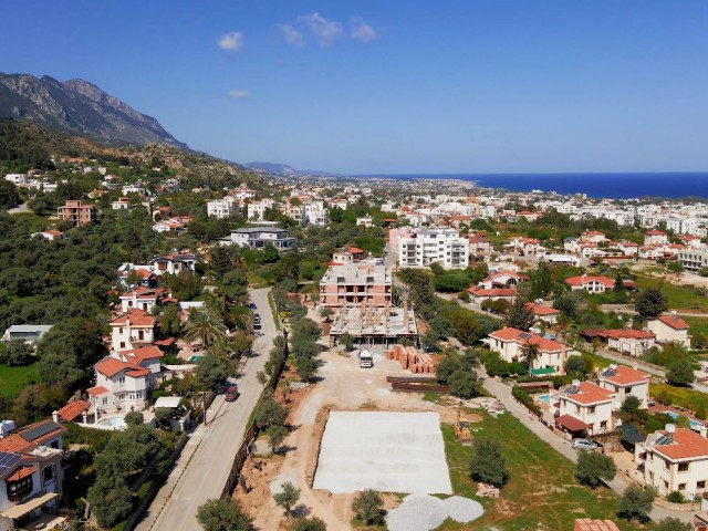 Kyrenia, Alsancak, 2 + 1 Wohnung, Meer- und Bergblick, wo sich Qualität und moderne Architektur unter einem Dach treffen