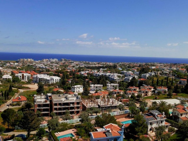 Kyrenia, Alsancak, 2 + 1 Wohnung, Meer- und Bergblick, wo sich Qualität und moderne Architektur unter einem Dach treffen