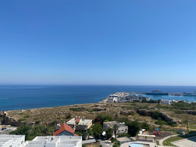 GIRNE, 2+1 GENİŞ BALKON DENİZ MANZARALI, FULL EŞYALI, ÇARŞI ÇOK YAKIN.