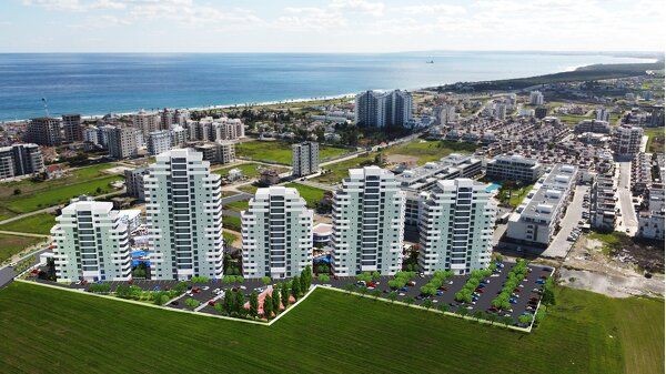 Iskele, Long Beach, 1+1 New Project , Luxurious, Magnificent Location With Sea and Mountain Views