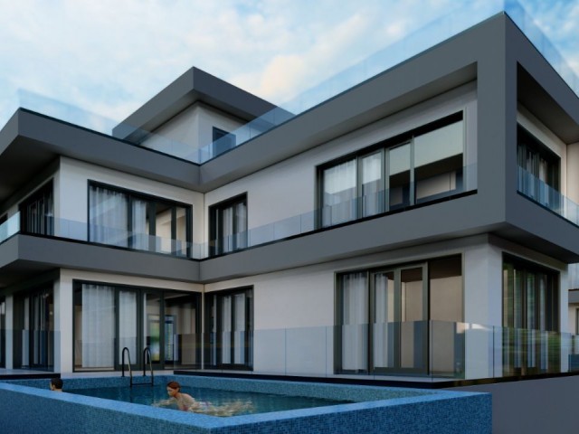 VILLA-PROJEKT MIT BERG- UND MEERBLICK IN TOLLER LAGE IN DER REGION GIRNE-ZEYTİNLİK!