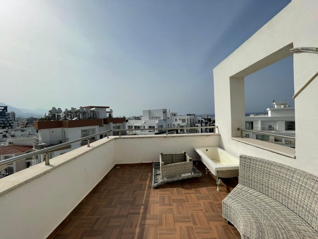 FULLY FURNISHED EXPENSES PAID PENTHOUSE FOR SALE IN KYRENIA CENTER!!