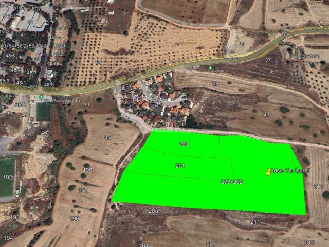 Investment land for sale next to Censa houses (on the zoning limit) in Lower Dikmen, Kyrenia